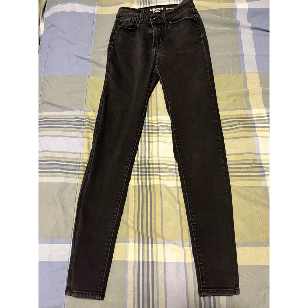 Denizen from Levis Black High Rise Jeggings Skinny Jeans Size‎ 1 W25 L27